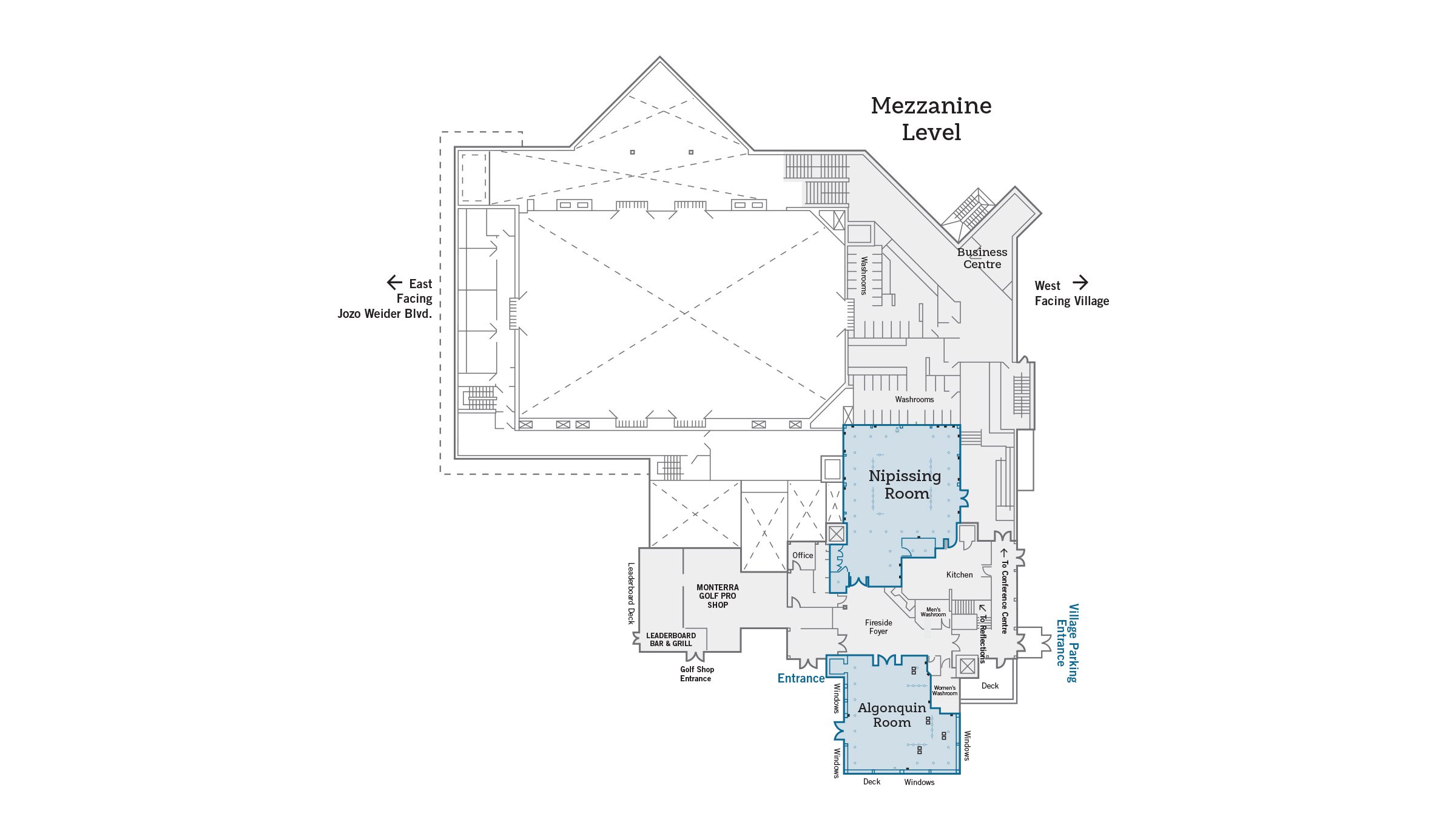 Village Conference Centre Mezzanine Floor Layout