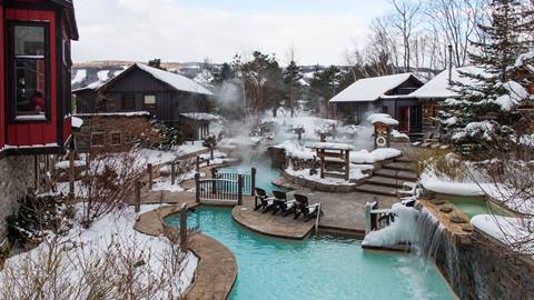 Scandinave Spa in the Winter Time