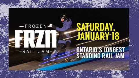 Frozen Rail Jam - Saturday January 18 (Ontario's Longest Standing Rail Jam)