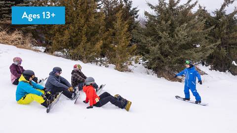 Beginner Bundle with Snowboard Lesson | Ages 13+