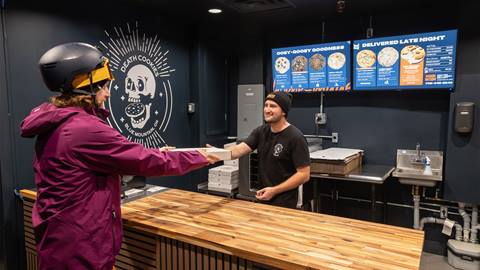 A man ordering some Death Cookies