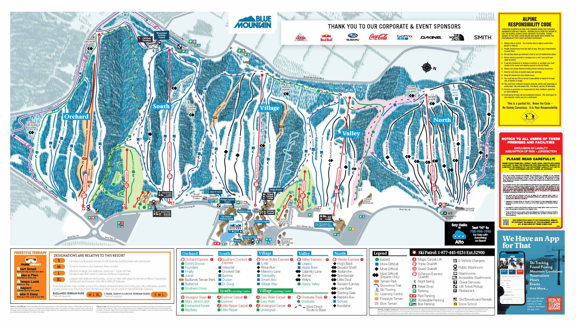 Brochures and Maps | Blue Mountain Resort