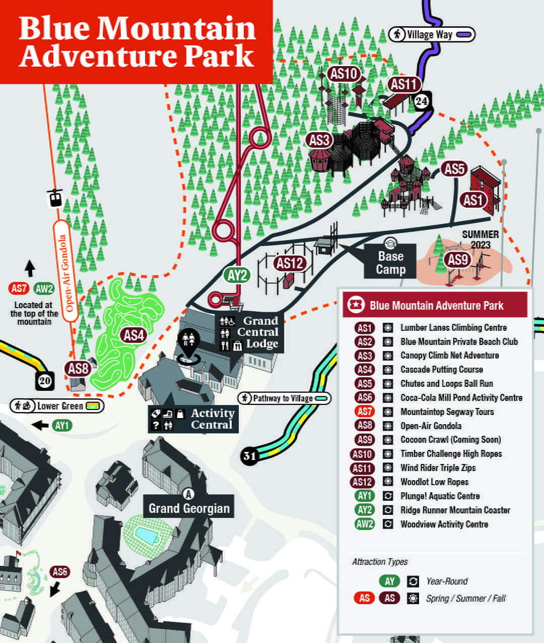 Ridge Runner Mountain Coaster Blue Mountain Resort