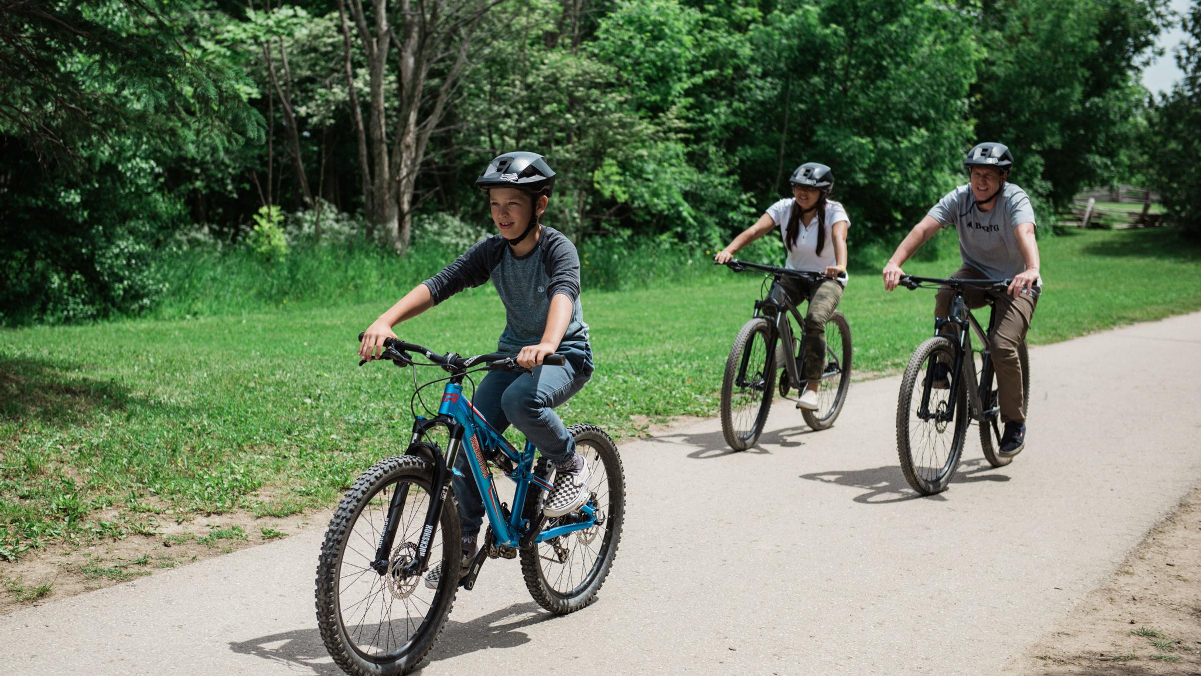 Biking in the Explore Park Blue Mountain Resort