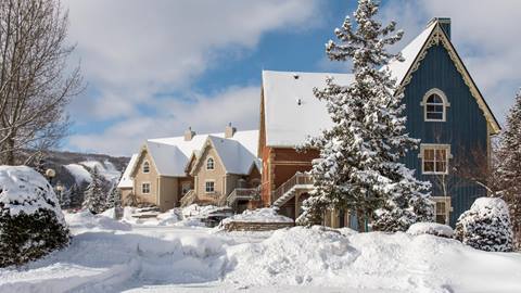 Resort Homes exterior in winter